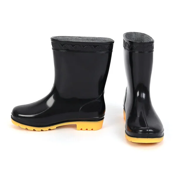 womens black rain boots